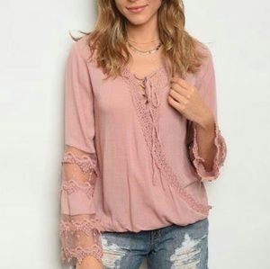 Blush cross top